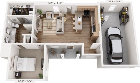 6013 Heathland Way Floorplan A2G - Unit 609, Frisco, TX 75033 — photo 2