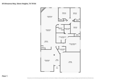 815 Breanna Way, Glenn Heights, TX 75154 — photo 3