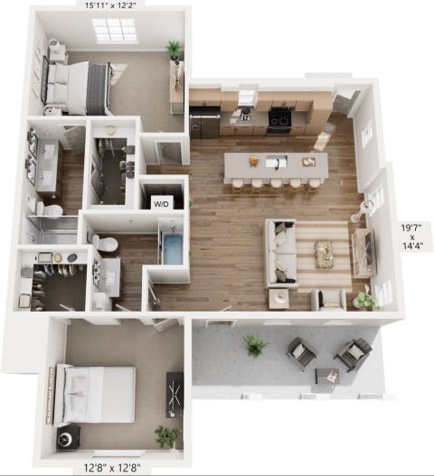 15829 Bear Trap Way Floorplan B1 - Unit 107, Frisco, TX 75033 — photo 2